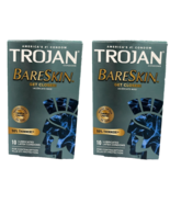 2x Trojan Bareskin America&#39;s Thinnest Lubricated Latex Condoms 20 Pack /... - $21.71 CAD