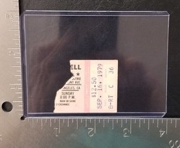 JONI MITCHELL - VINTAGE SEPTEMBER 16, 1979 CONCERT TICKET STUB - $10.00