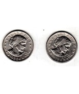 Susan B Anthony Dollar Coin, 2 - U.S. Coins - 1979 &amp; 1980 - $3.50