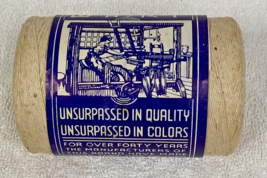 Vintage Unused Lawndale Carpet Warp Thread Spool 4 Ply 800 Yards - $12.38