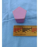 Replacement piece # 5 Melissa &amp; Doug Shape Sorting Clock Purple Pentagon - $2.80