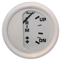 Faria Dress White 2&quot; Trim Gauge (Mercury / Mariner /... CWR-54672 - £38.63 GBP