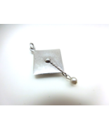 Vintage Sterling Silver Graduation Cap Charm FM Co. - $142.96 MXN