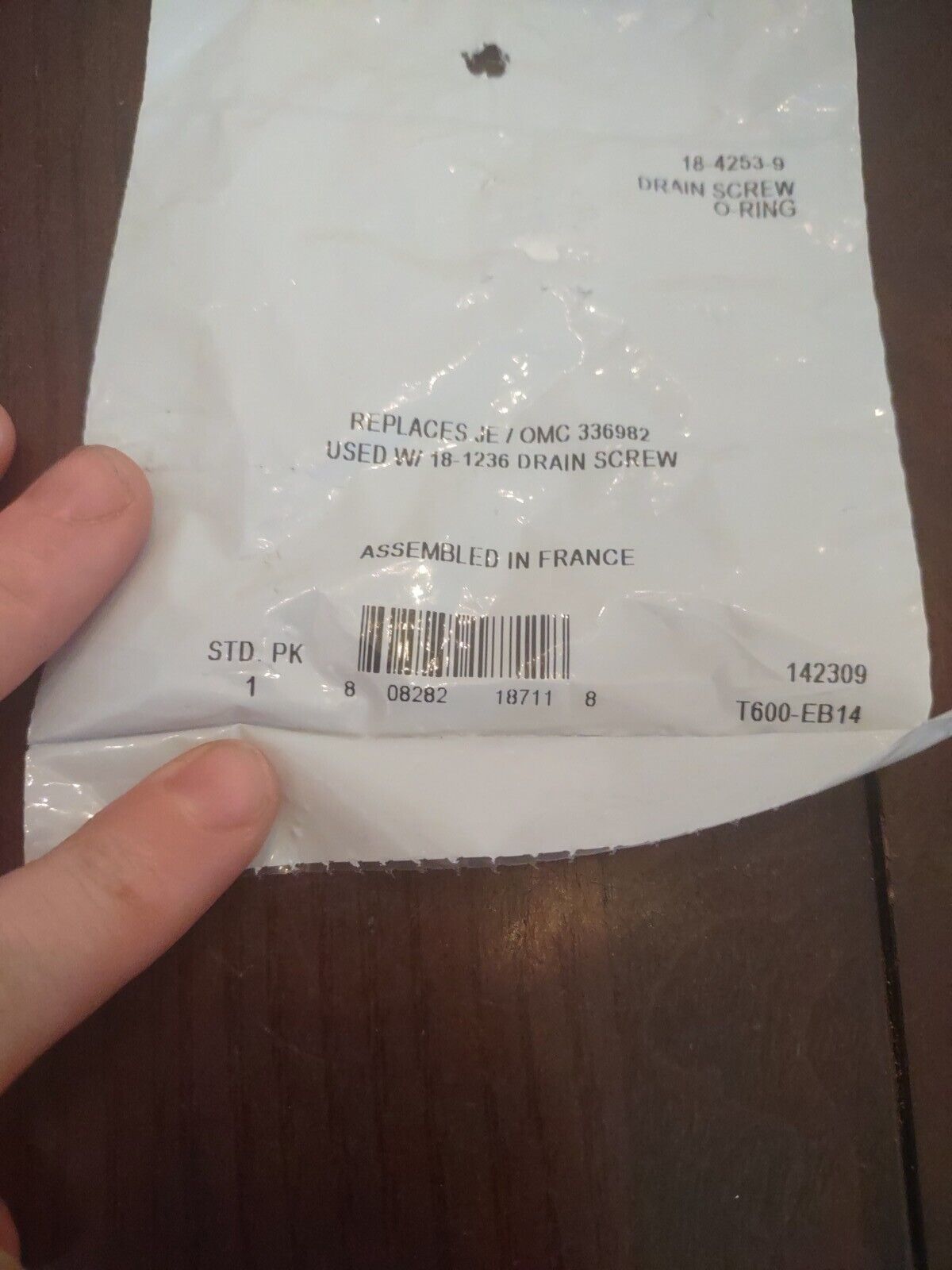 Sierra Drain Screw O-Ring 5-pk #18-4253-9 - $5.82