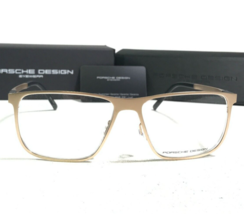 Porsche Design Eyeglasses Frames P8276 B Matte Gold Square Full Rim 57-1... - £73.28 GBP