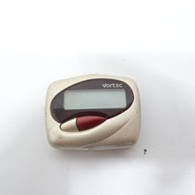 Vintage Red Vortec Numeric Pager  Beeper  Gold - $13.49