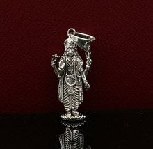 925sterling silver handmade Hindu idol God Vishnu pendant/locket necklac... - $39.59