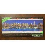 New York NY 750 Pieces 3 Ft Wide  Glow in the Dark Panoramic Puzzle By B... - £11.00 GBP