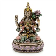 Kwan Yin Statue 6.5&quot; Avalokitesvara Buddhist Goddess Bronze Resin High Quality - £27.48 GBP
