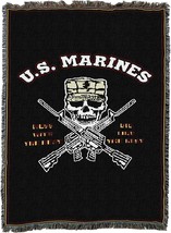 Pure Country Weavers Us Marine Corps - Mess With The Best Blanket - Gift, 72X54 - £62.68 GBP
