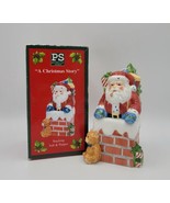 Rare HtF Portmeirion Studios A Christmas Story Stacking Salt &amp; Pepper Sh... - £46.70 GBP