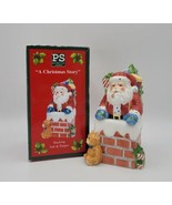 Rare HtF Portmeirion Studios A Christmas Story Stacking Salt &amp; Pepper Sh... - £44.39 GBP