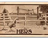 Comic Bloomers on Clothesline are Hers DB Postcard S3 - £3.52 GBP