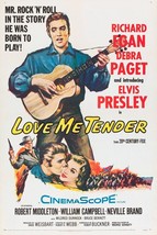 1956 Love Me Tender Movie Poster 11X17 Elvis Presley Debra Paget Clint Reno  - £9.15 GBP