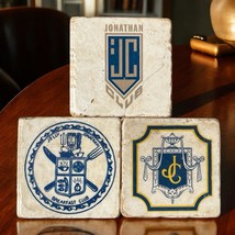 Vintage Jonathan Club Los Angeles Handmade Coaster Tile Logo Pottery Lot... - $901.95 MXN