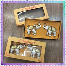 Pair Of Elephants,  Elephant Figurine Thailand Souvenir, Gift From Thailand - £14.39 GBP