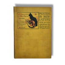 Posters in Miniature Antique Book Edward Penfield 1896 Robert Howard Russell - £316.54 GBP