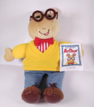 Vintage Arthur Aardvark Plush Doll Marc Brown 1996 Eden 7&quot; Stuffed Toy W... - $9.75