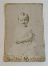 Vintage Cabinet Card Smiling Baby by Maud and Weed in Chicago, Illinois - £14.32 GBP