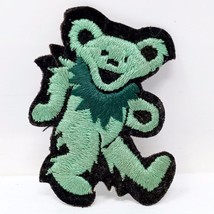 Vintage Grateful Dead Green Dancing Bear Green Embroidered Patch Jerry Garcia - £6.73 GBP