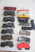 16 Marx Trains Freight Cars Group Tenders, Tank, Caboose, Flats - £35.61 GBP