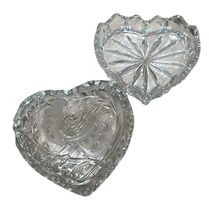 Hofbauer The Byrdes Collection Heart Box 1416 Leaded Crystal Trinket Box... - $23.56