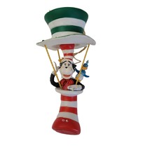 Vintage Christmas Ornament Dr Seuss Cat in the Hat Hot Air Balloon Henson Enesco - $11.99