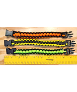 Multi Colored Paracord Hand-Woven Chinese Knot Bracelets Unisex Set of 3... - $13.85