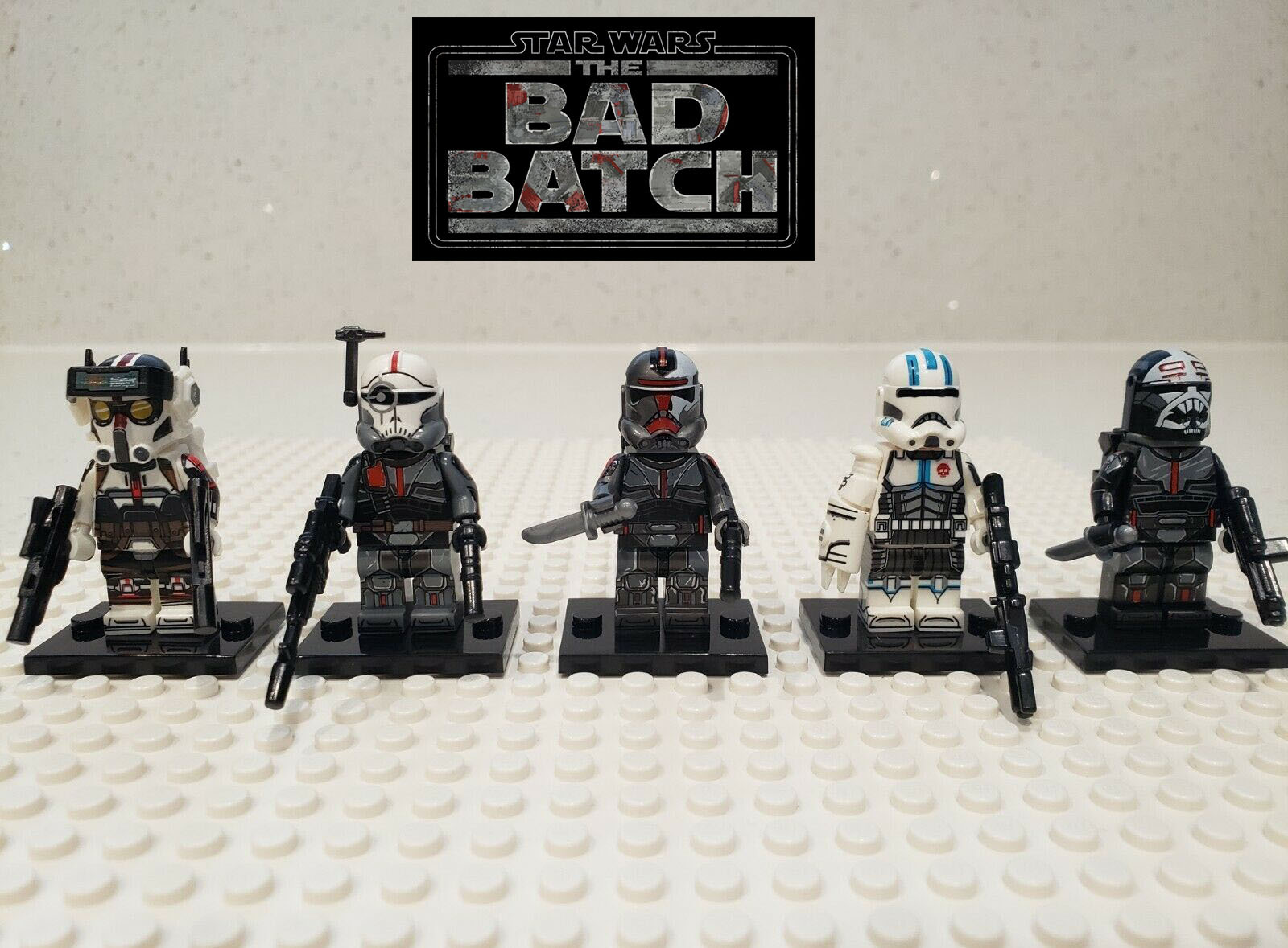 5pcs Clone Wars Bad Batch Commando Special Clone Forces 99 Minifigures Toys Gift