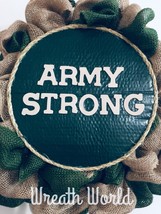 New Handmade Army Strong Army Wreath Military Wreath Home Decor Door Hanger - £33.66 GBP