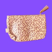 Ipsy Cheetah Leopard Print Glam Bag Plus Travel Makeup Cosmetic Bag NWOB 5”x9” - £13.89 GBP