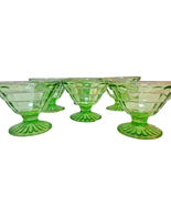 Vintage Hazel-Atlas Colonial Block Sherbet Glasses - Depression Glass - £56.32 GBP