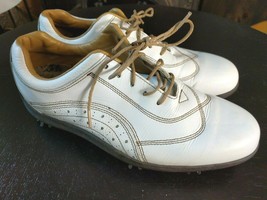 Foot Joy Lopro Collection Women&#39;s White Leather Golf Shoes Size 7 M - £19.38 GBP