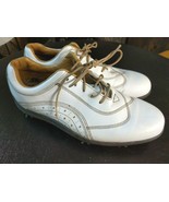 Foot Joy Lopro Collection Women&#39;s White Leather Golf Shoes Size 7 M - £19.38 GBP