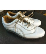 Foot Joy Lopro Collection Women&#39;s White Leather Golf Shoes Size 7 M - £18.56 GBP