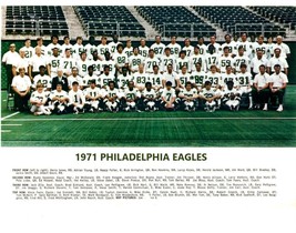 1971 PHILADELPHIA EAGLES 8X10 TEAM PHOTO FOOTBALL NFL PICTURE  - $4.94
