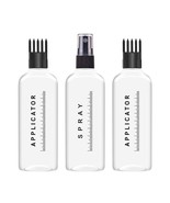 Scalp Hair Root Applicator Bottle Spray Comb Cap for Applying Oil, Shampoo 3 Pcs - £11.78 GBP