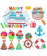 15 Pcs Birthday Cruise Door Decorations Funny Cruise Door Magnets Magnet... - £14.17 GBP