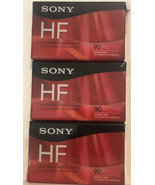 Sony Blank Cassette Tapes Lot Of 3 HF 90 Minute - $8.90