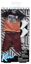 Barbie Mattel Ken Fashion Clothes, FPW30, Malibu Shirt, Shorts &amp; High Top Shoes - £22.46 GBP