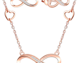 Mother&#39;s Day Gifts for Mom Her, Jewelry Sets Zircon Infinity Heart Neckl... - $35.76