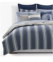 Ralph Lauren Gavin Stripe 5P King Duvet Shams Deco Pillows Set $860 - $268.75