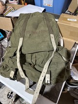 Vintage WWII US Army 10th Mountain Division Troops Canvas Rucksack Backpack - £116.84 GBP