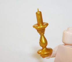Gold Candle Holder Bricks Minifigures - $1.05