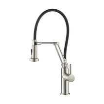 Engel Single Handle Pull Down Kitchen Faucet - Brushed Nickel - £170.96 GBP
