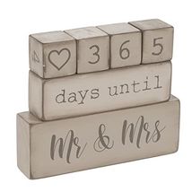 Ganz Rustic Chic Mr and Mrs Wedding Countdown Calendar 5 Piece Set - $35.62