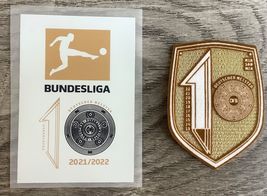 Bayern Munich 2021/22 Bundesliga Deutscher Meister 10 Times Champions Patch Set - £15.98 GBP