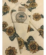 Amazonia General Store Garden Sunflowers 4 Cloth Napkins 17&quot; Sq. Reusabl... - $32.15 CAD