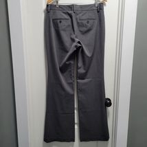 Express Editor Gray Straight Leg Pockets Career Pants Bottoms 10L Long D... - $524.58 MXN