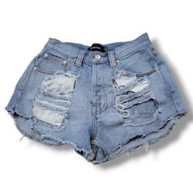 Minkpink Shorts Size Small W26&quot;xL2.5&quot; Destroyed Distressed Denim Shorts ... - £23.35 GBP